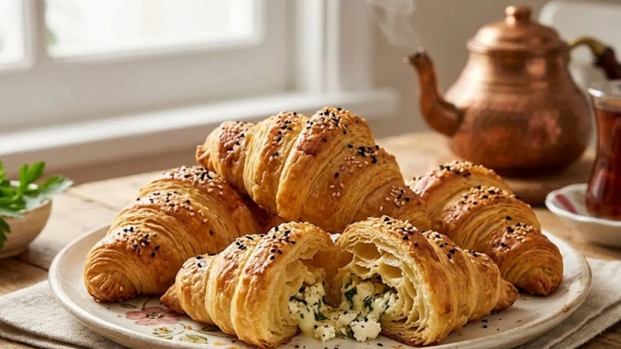 Kahvaltı sofralarının yeni favorisi: Peynirli kruvasan tarifi